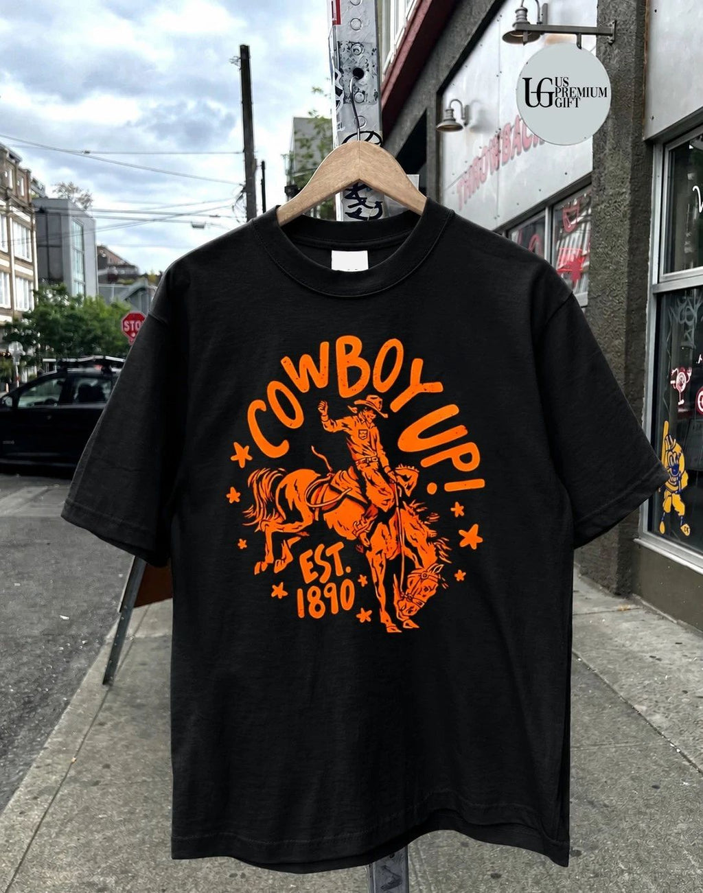 Rodeo Bucking Bronco Cowboy Up Est 1890 shirt