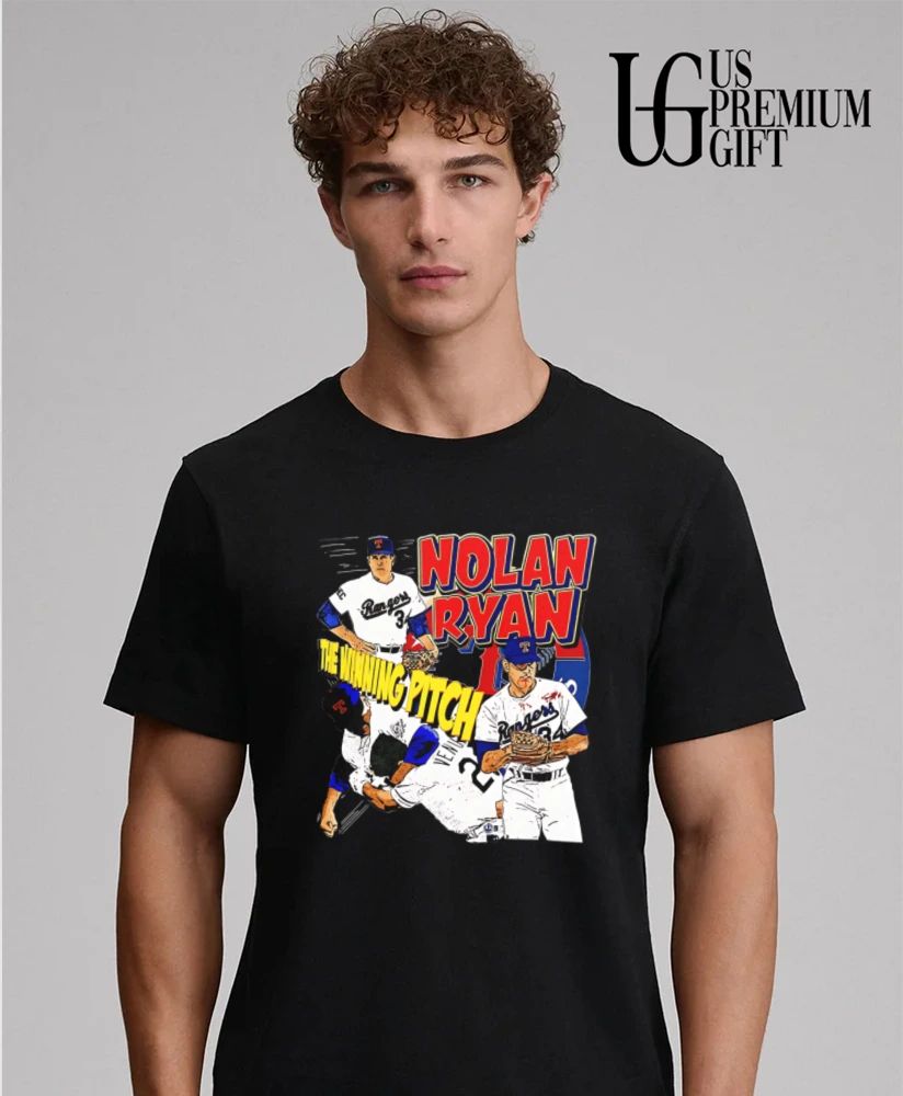 Nolan Ryan Texas Rangers Baseball The Winning Pitch shirt