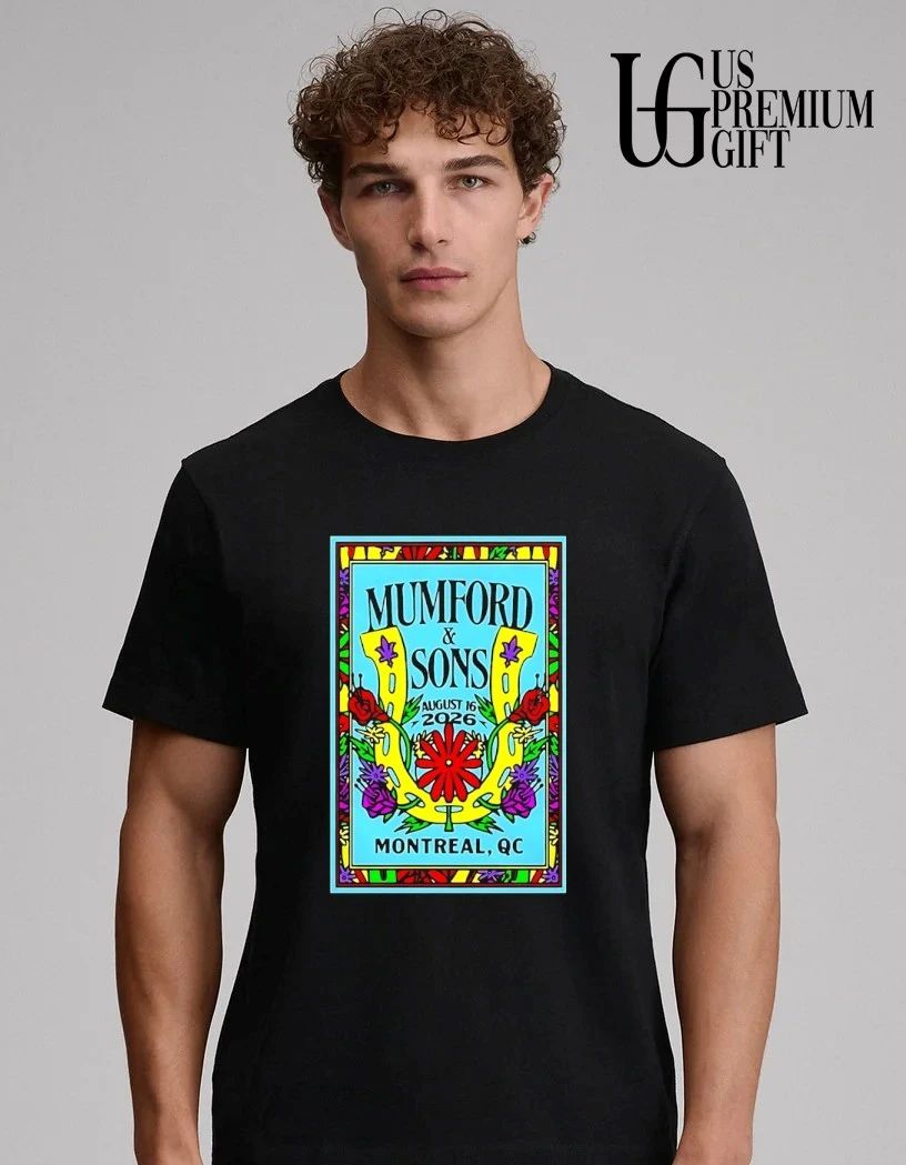 Mumford Sons August 16 2026 Montreal QC Tee Folk Rock Tour Concert Souvenir shirt
