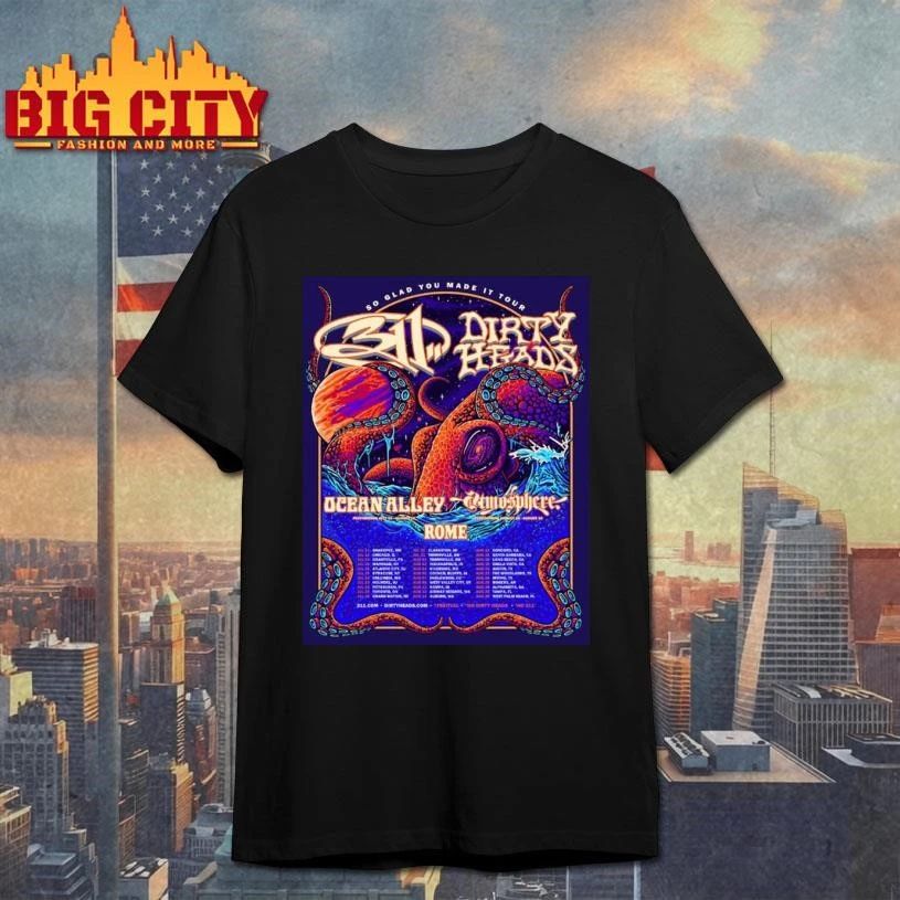 311 Band x Dirty Heads Summer Co Headlining The So Glad You Made It Tour 2026 Schedule Tour Dates Poster Shirt