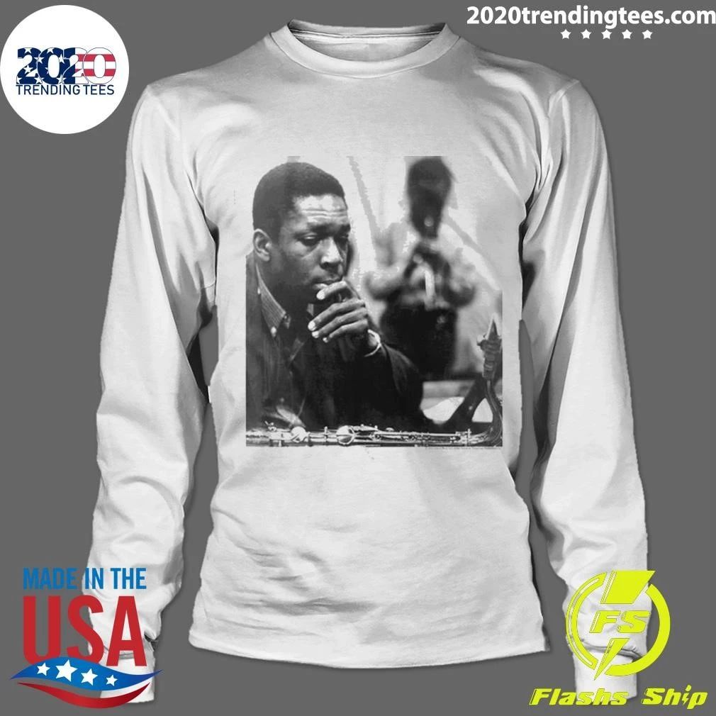 John Coltrane Contemplative White Shirt