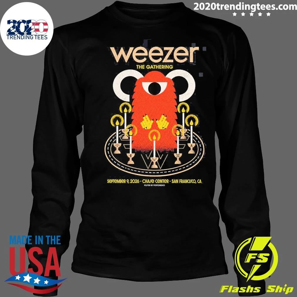 Weezer San Francisco CA At Chase Center On September 9 2026 Shirt