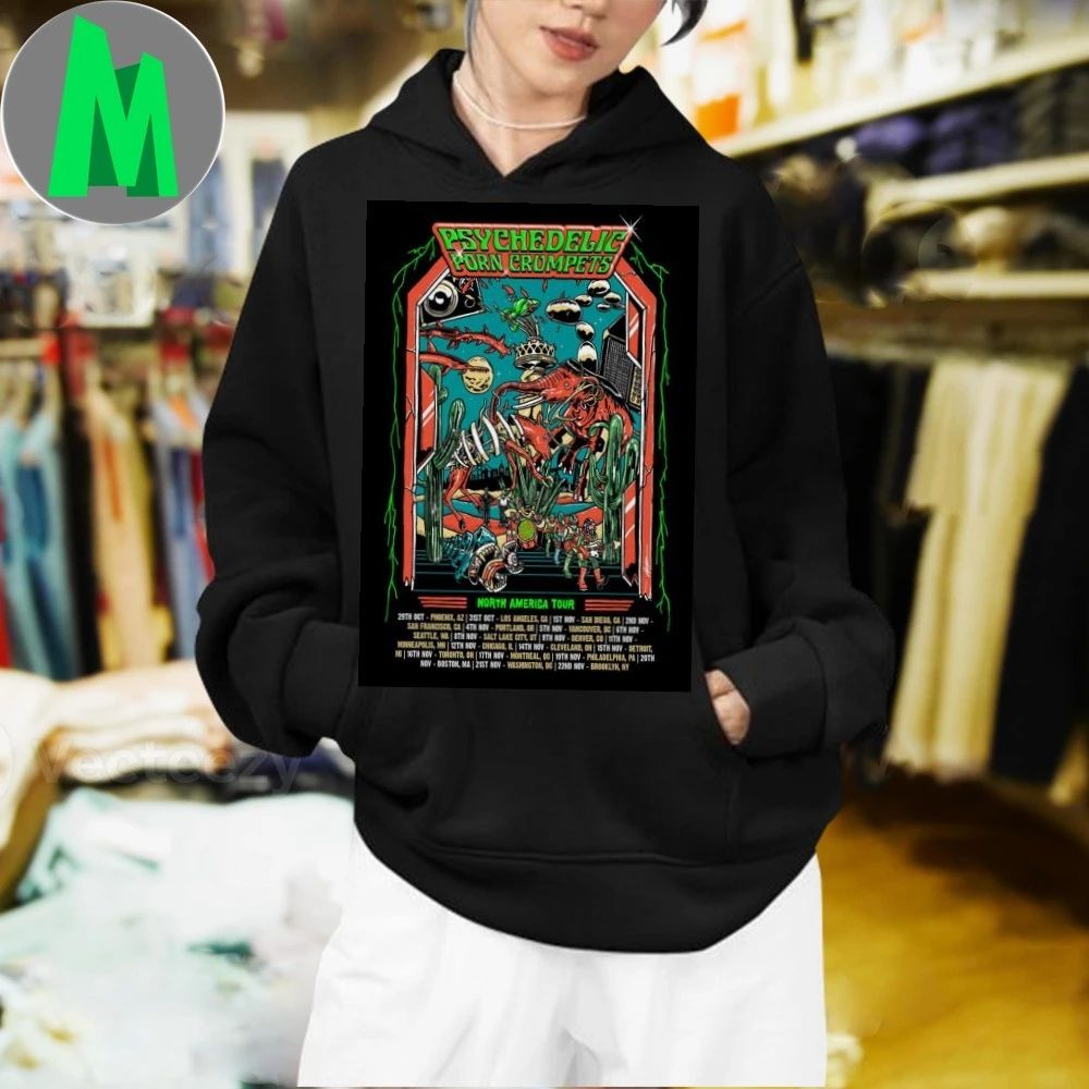 Psychedelic Porn Crumpets North America Tour 2025 Poster Shirt