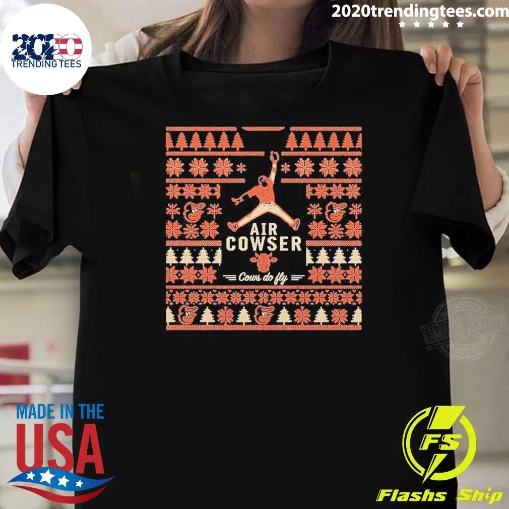 Orioles Air Cowser Cows Do Fly Ugly Christmas Shirt