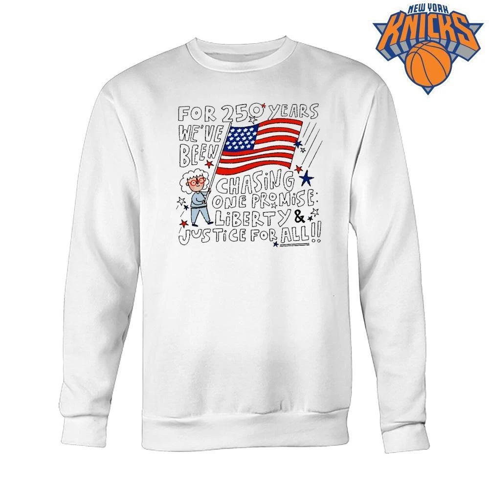 Happy 4th of July 250 Years Liberty and Justice For All Cute Grandma Flag shirt