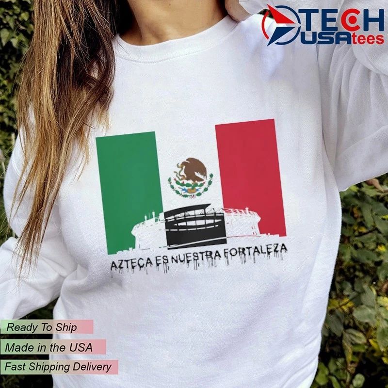 Estadio Azteca Altitude Mexico Football flag shirt