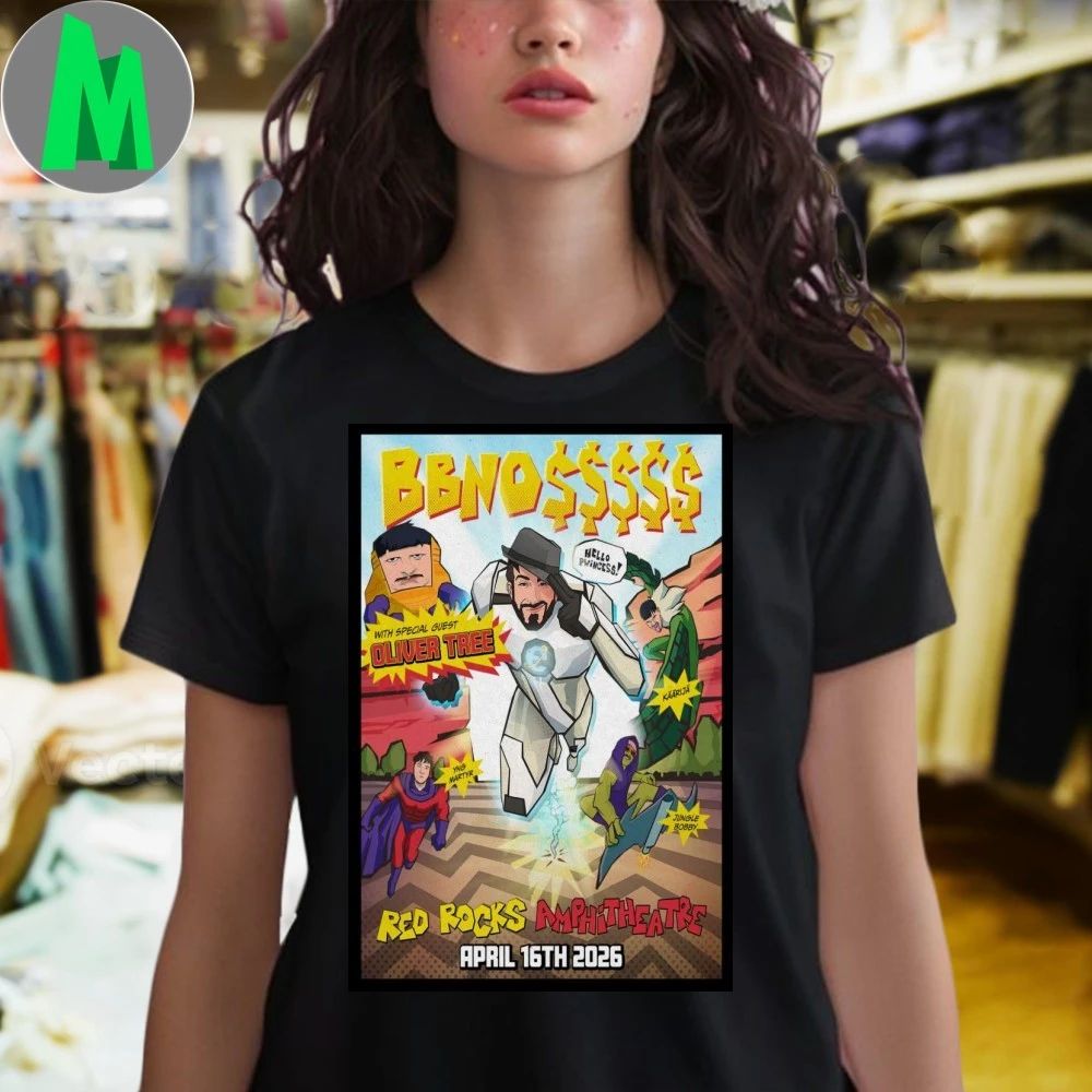 Bbno$ Red Rocks Amphitheatre Morrison April 16 2026 Poster Shirt