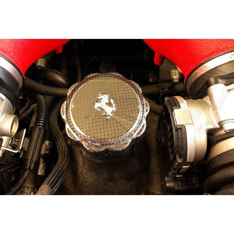 Carbonado 2010-2023 Ferrari (ALL MODELS) Dry Carbon Fiber Oil Cap Cover
