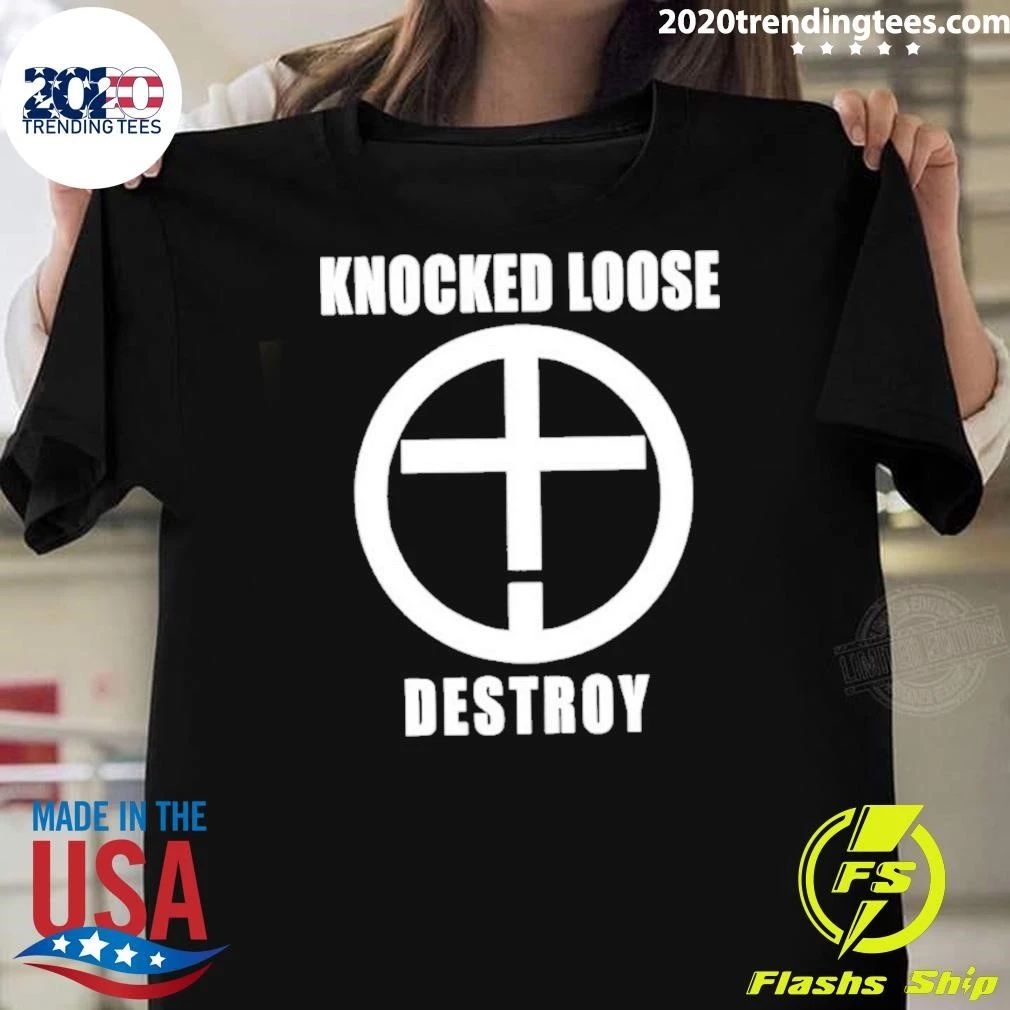 Knocked Loose Destroy Sound Christian Cross Shirt