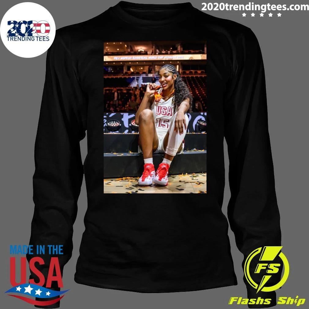 Angel Reese Wins FIBA Women’s Basketball World Cup 2026 Champions Shirt