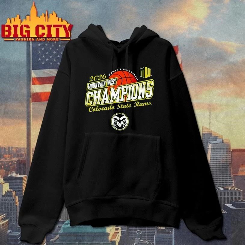 Colorado State Rams Women’s Basketball Champions 2026 Mountain West Tournament Shirt