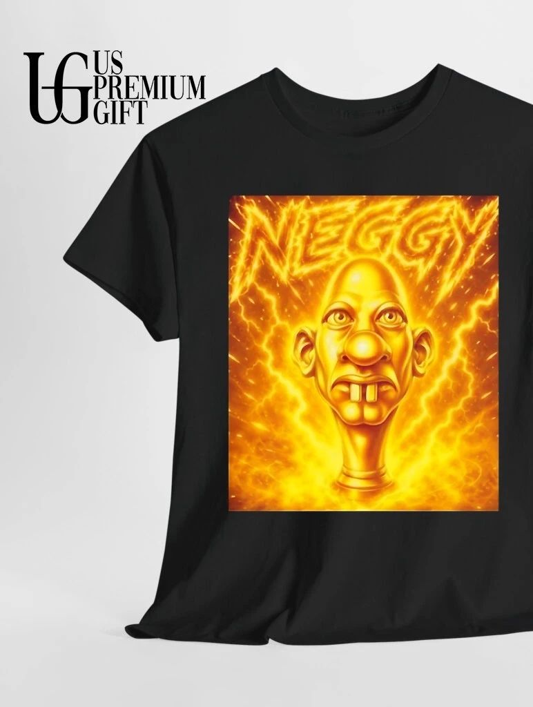 Neggy surreal gold character lightning shirt