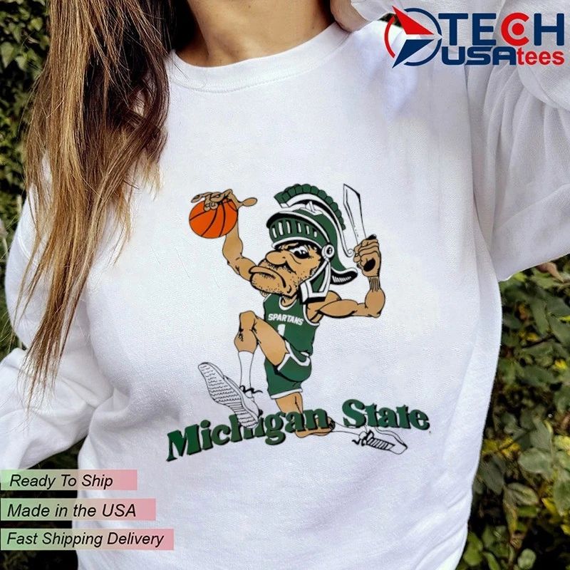 Michigan State University Spartans Dunking Gruff Sparty shirt