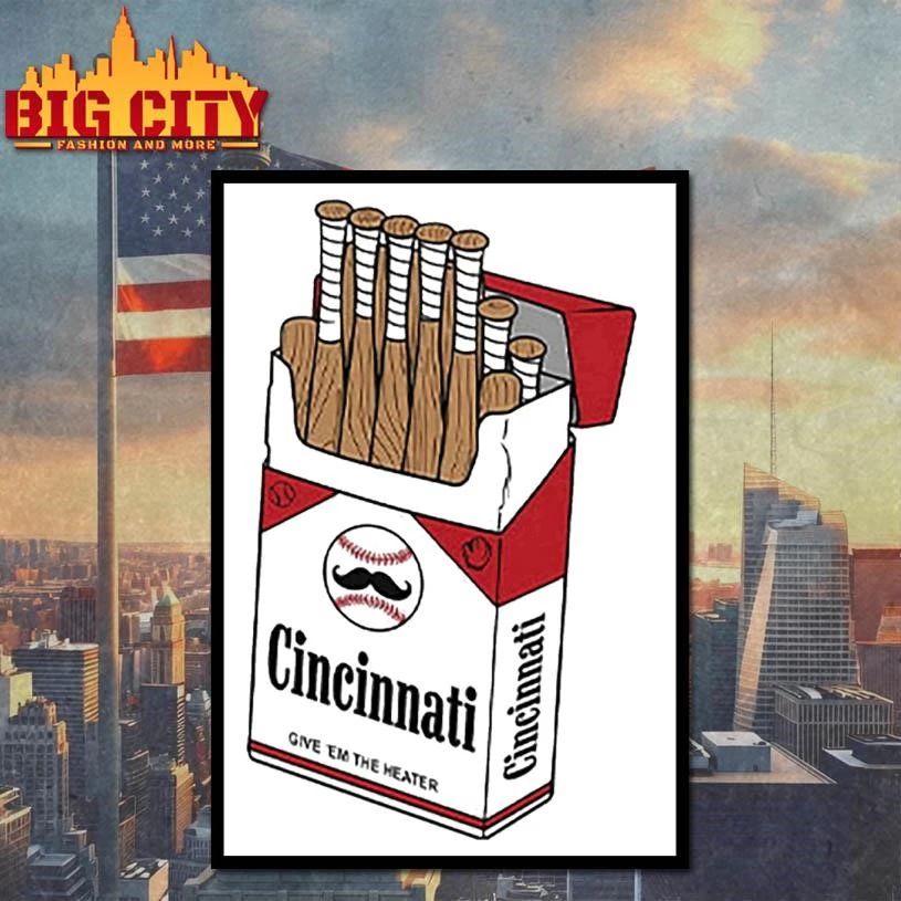 Cincinnati Baseball Bat Pack Parody Graphic Shirt