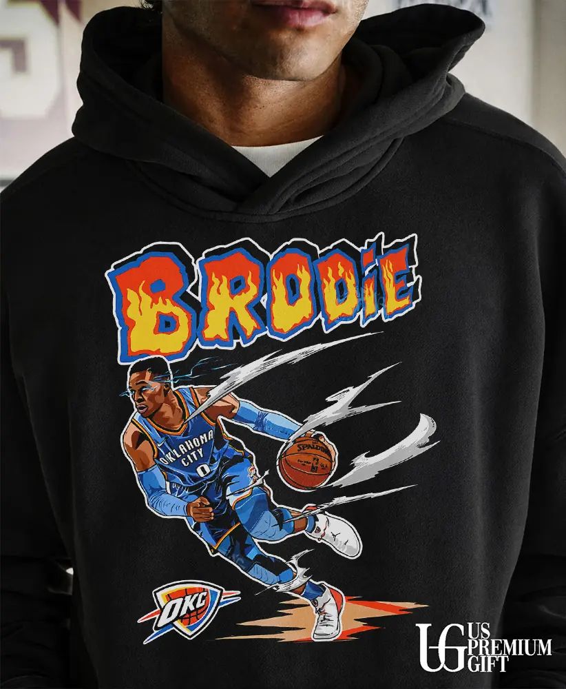 Brodie Russell Westbrook Oklahoma City Thunder NBA T-shirt