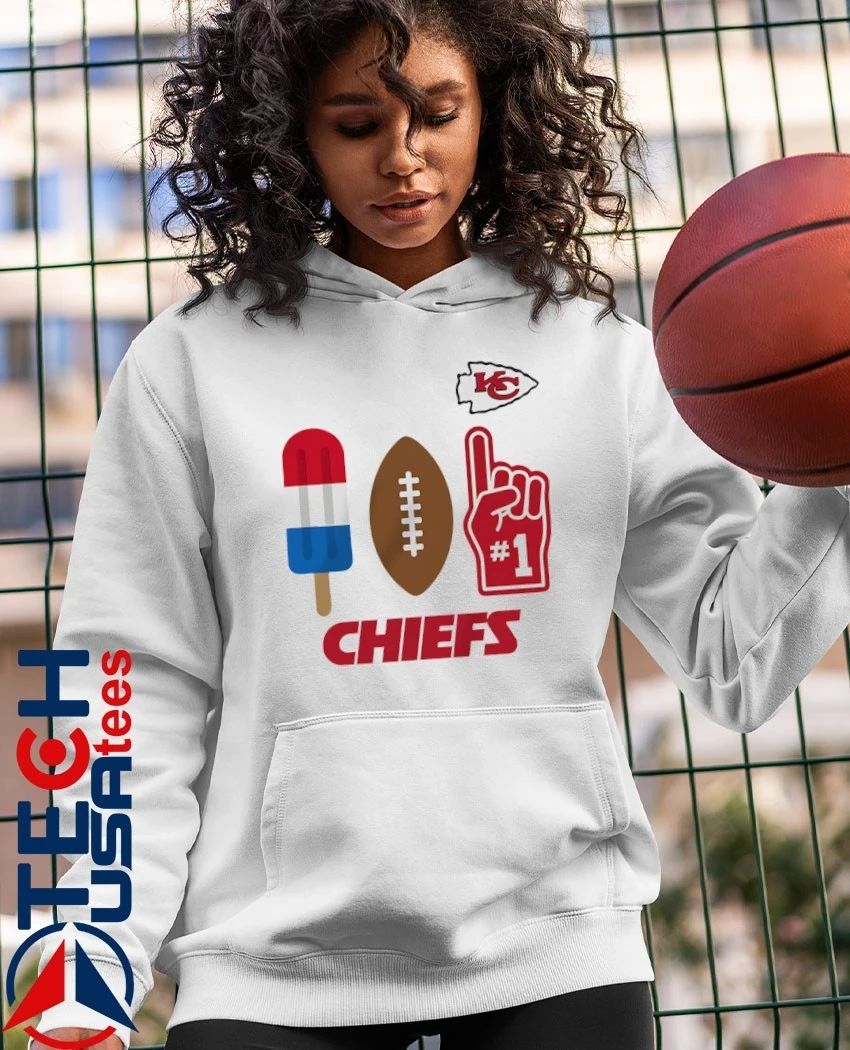 Kansas City Chiefs Americana Pop popsicle football and number 1 shirt