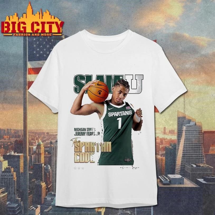 Jeremy Fears Jr Michigan State Spartans On Slam University Cover Shirt
