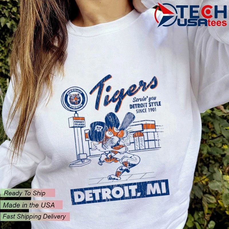 Detroit Tigers Deli Arch Coney Island vintage shirt