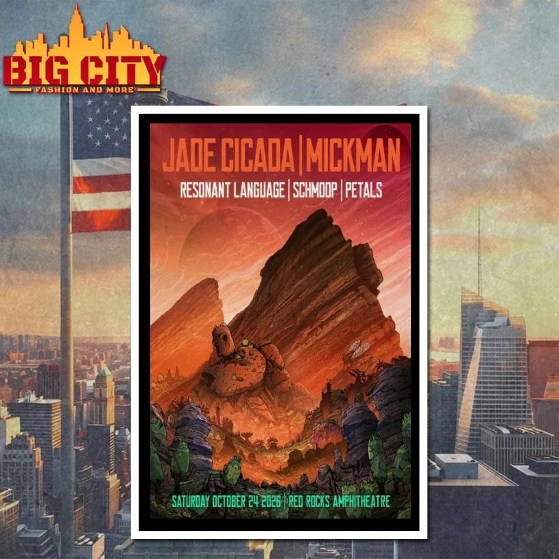 Jade Cicada & Mickman Red Rocks Amphitheatre Oct 24, 2026 Poster Shirt