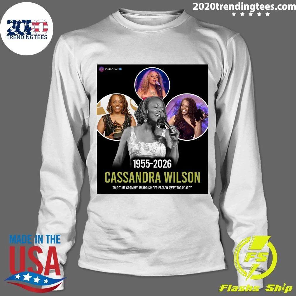 Cassandra Wilson 1955-2026 Two-Time Grammy Award Singer Passed Away Today At 70 Shirt