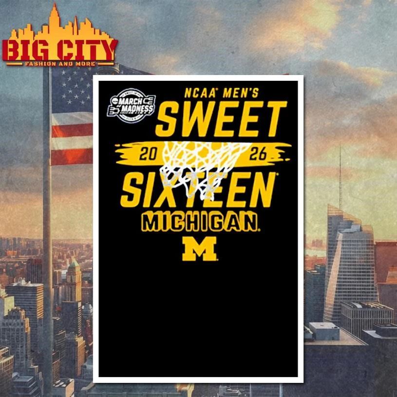 Michigan Wolverines 2026 NCAA Men’s Sweet College Basketball Shirt