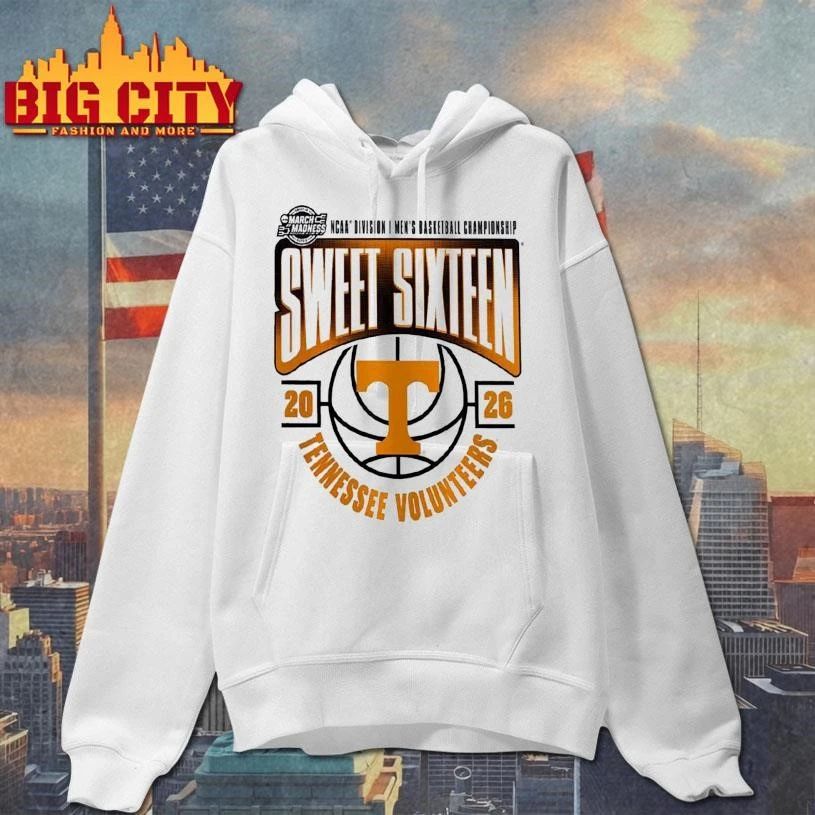 Tennessee Volunteers 2026 NCAA Men’s Basketball Tournament March Madness Sweet 16 College Shirt