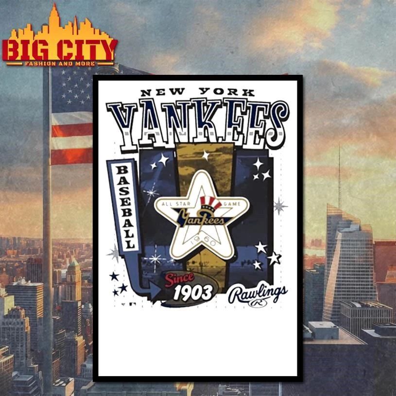 New York Yankees Cooperstown Rawlings 47 Graphic Shirt