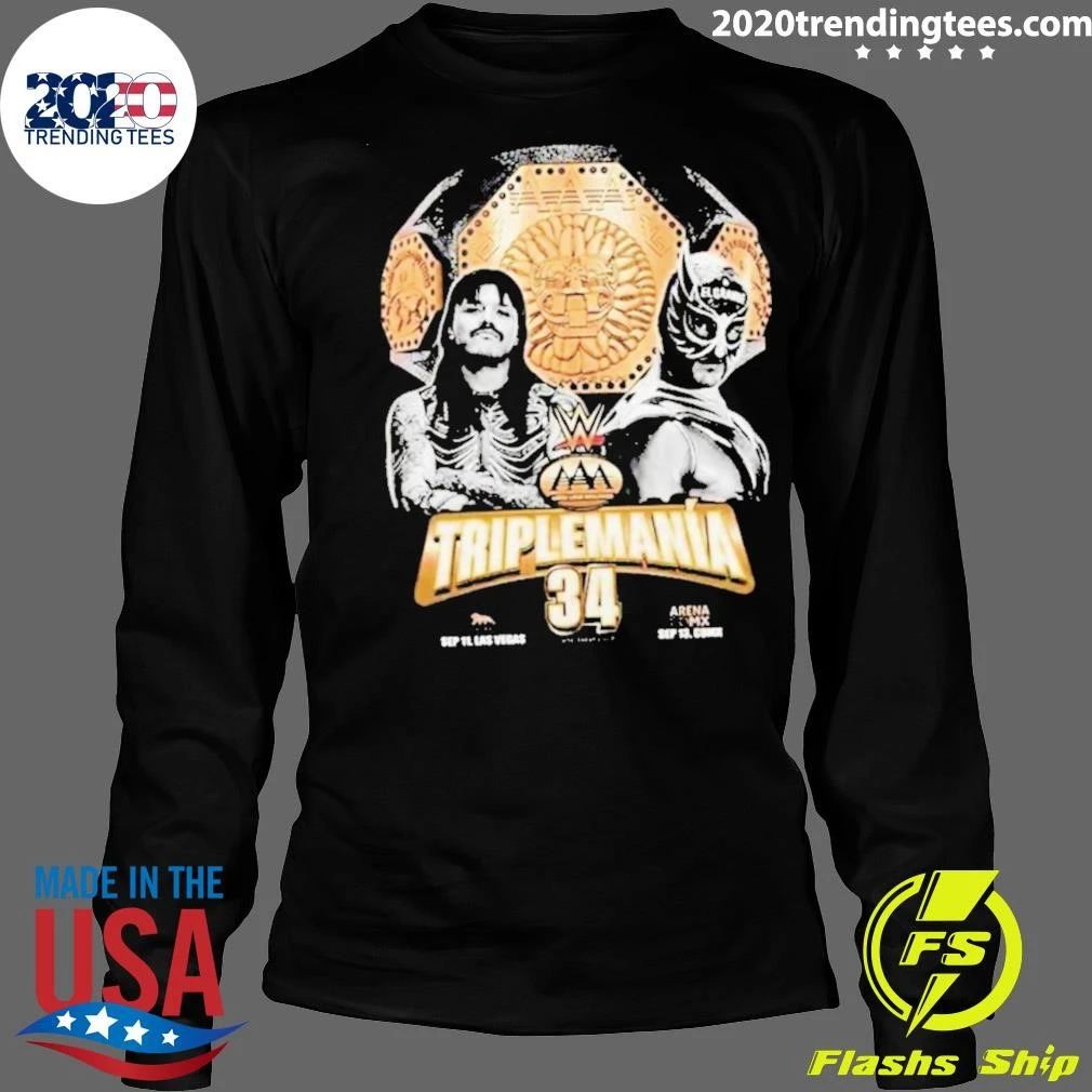 Triplemania 34 Lucha Libre Worldwide Event Poster Shirt