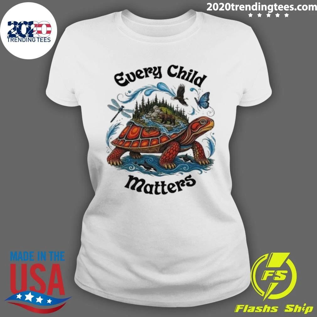 Turtle Carrying Every Child Matters Shirt