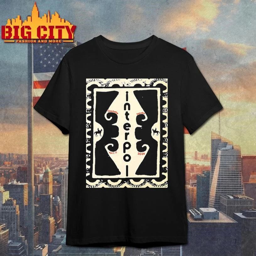 Interpol Coachella Night 1 Event Poster On April 11 2026 Shirt
