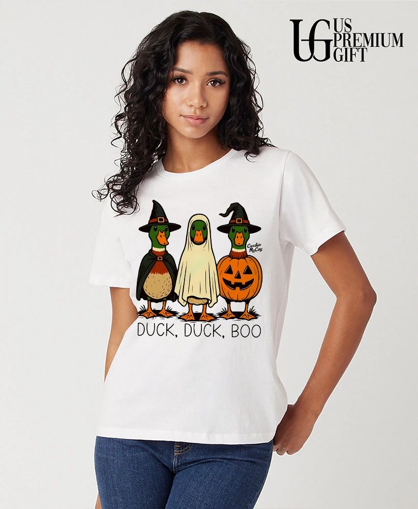 Duck Duck Boo pumpkin Halloween 2026 shirt