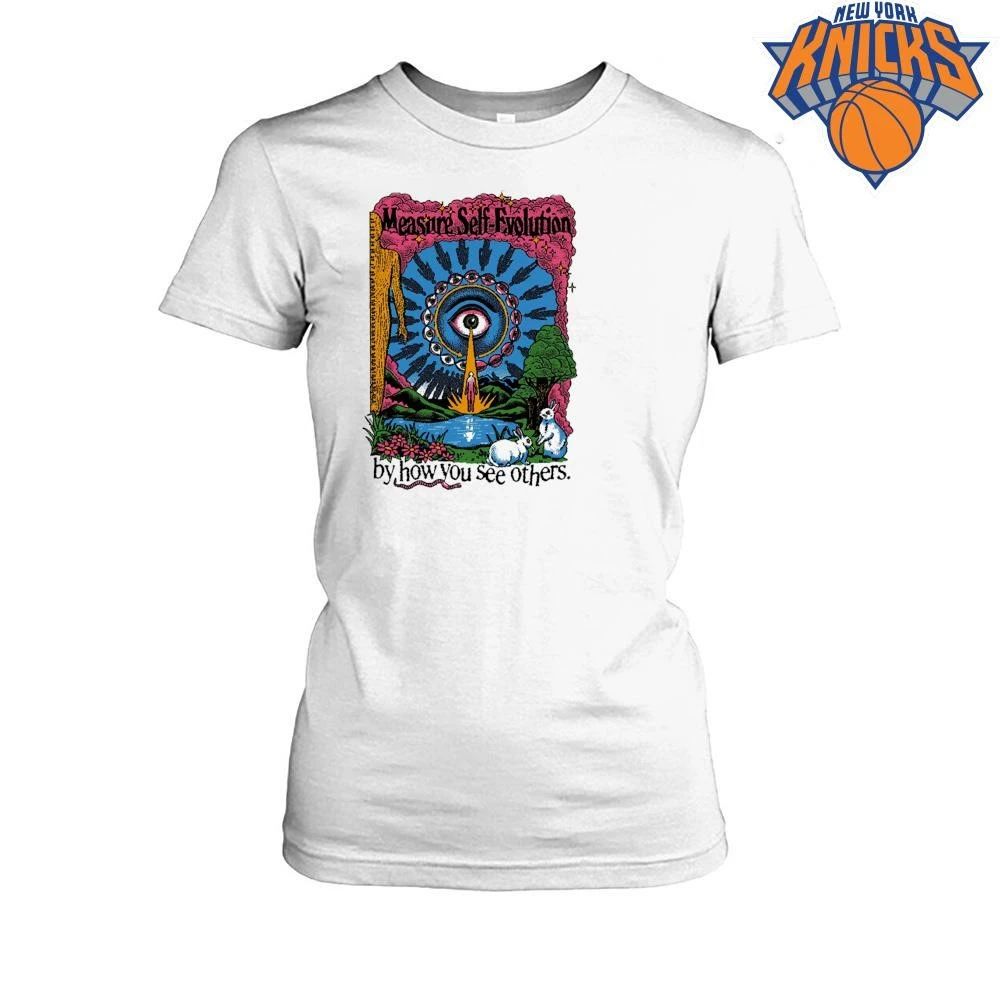 Psychedelic Measure Self Evolution Eye Surreal Spiritual Aesthetic Trippy Retro Graphic Shirt
