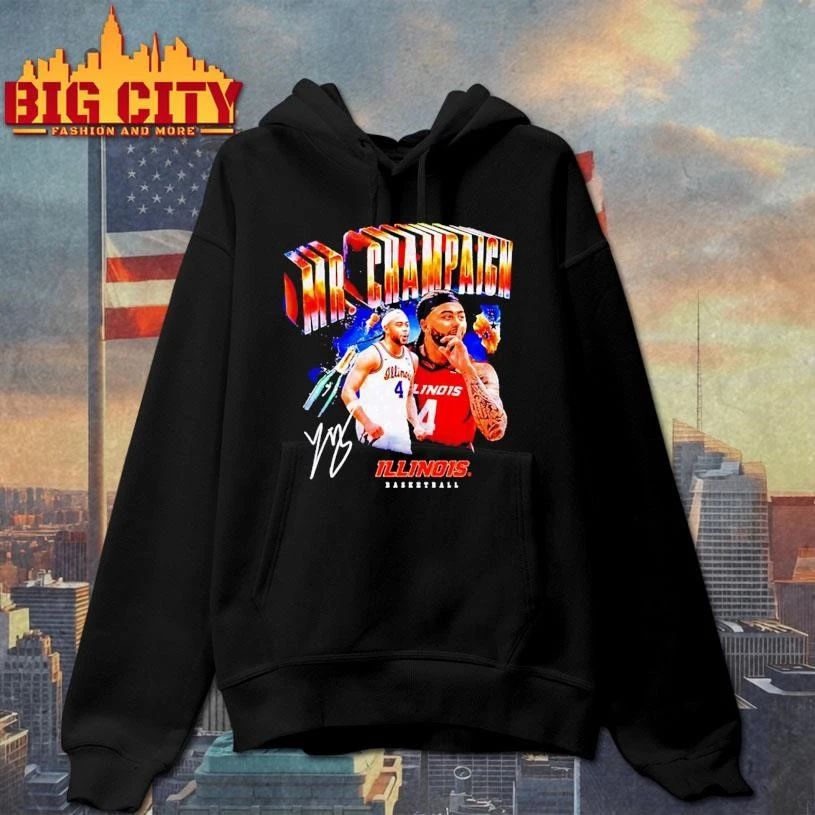 Illinois Basketball Kylan Boswell Mr Champaign signature graphic Shirt