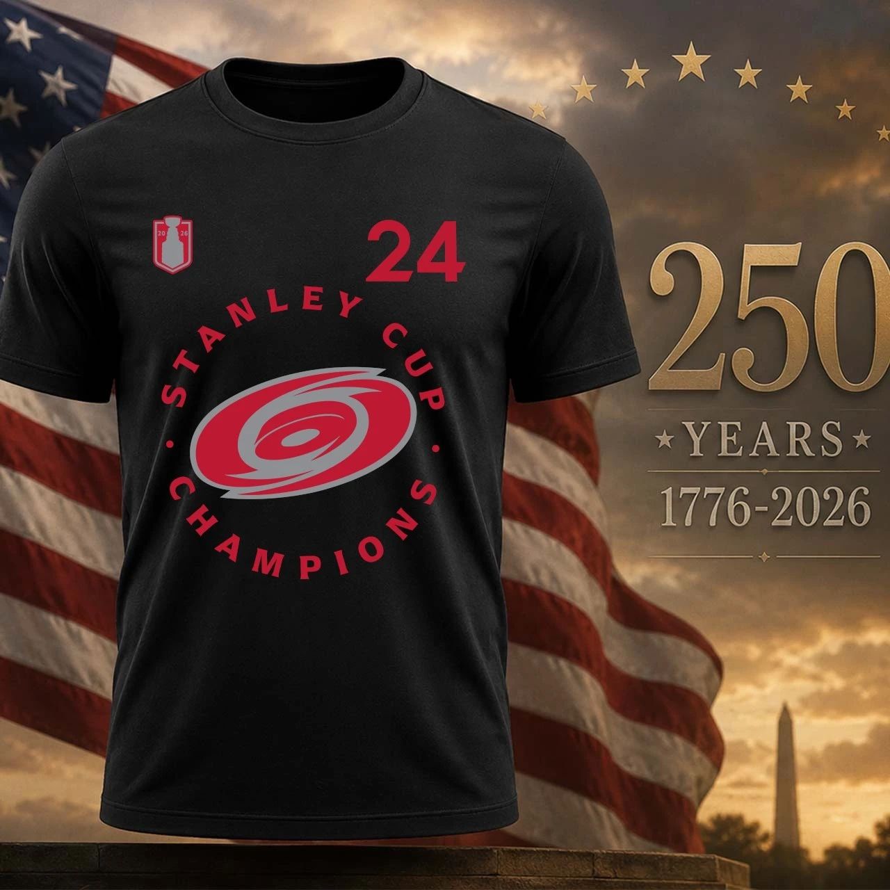 Carolina Hurricanes Seth Jarvis 2026 Stanley Cup Champions Authentic Pro Shirt Front