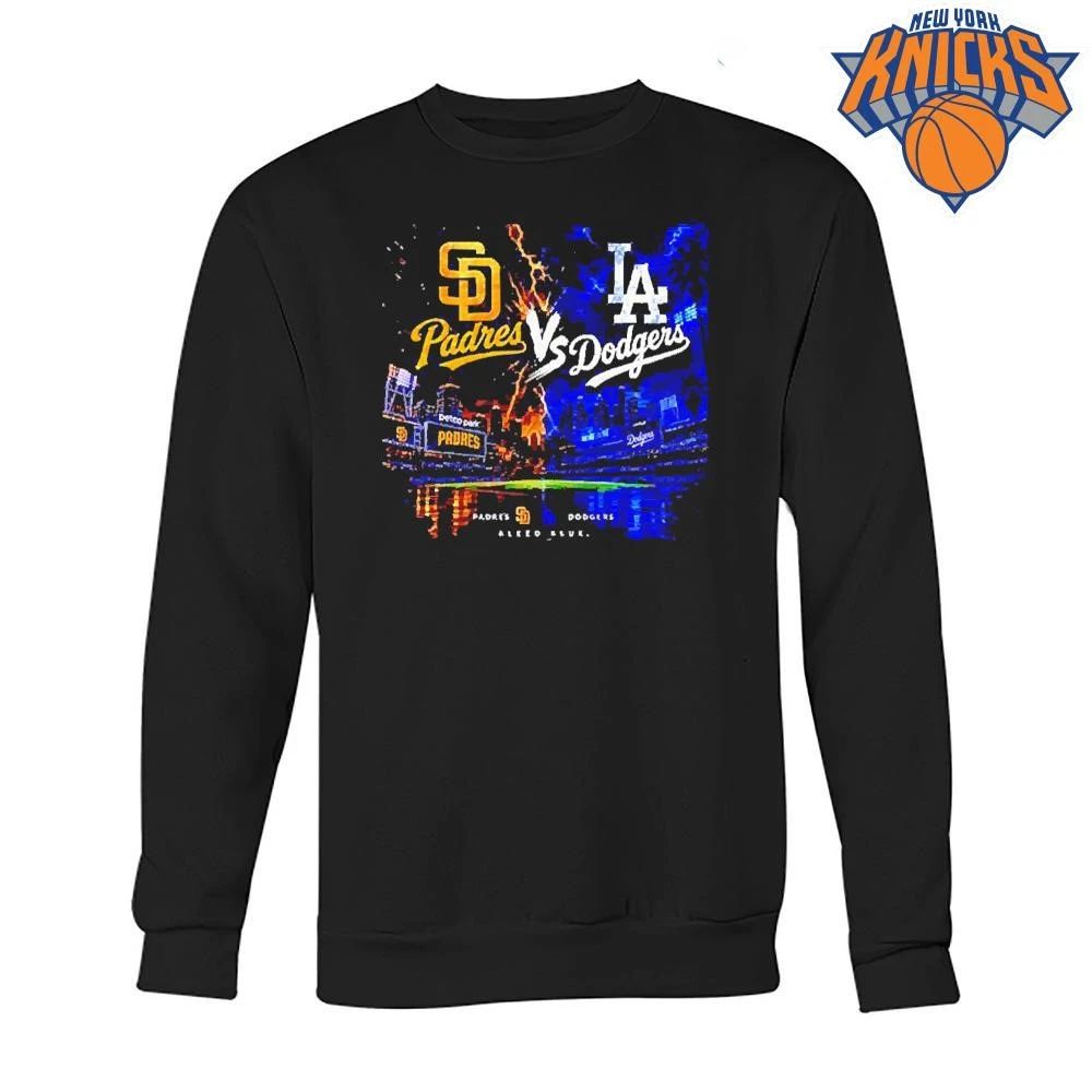 San Diego Padres vs Los Angeles Dodgers Bleed Blue T Shirt