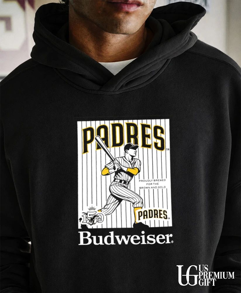San Diego Padres baseball 150 Years Budweiser shirt