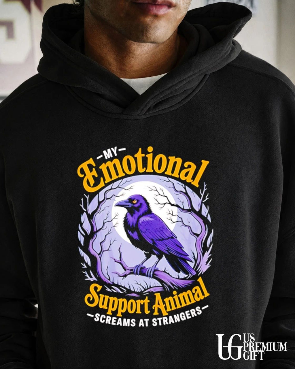 Raven my emotional support animal screams at strangers shirt