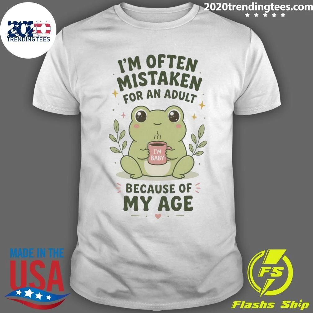 Baby Frog I’m Often Mistaken For An Adult Because Of My Age Shirt