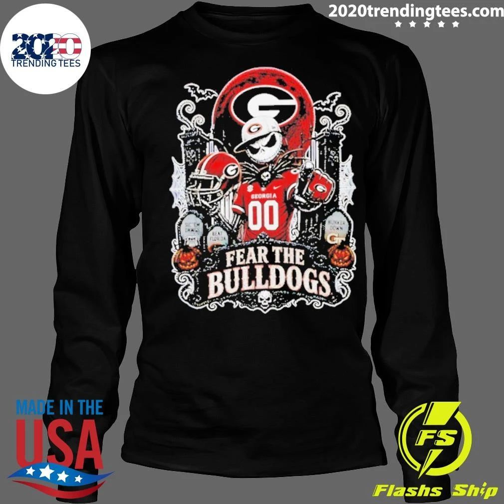 Fear the Bulldogs Georgia Jack Skellington Halloween 2026 Shirt