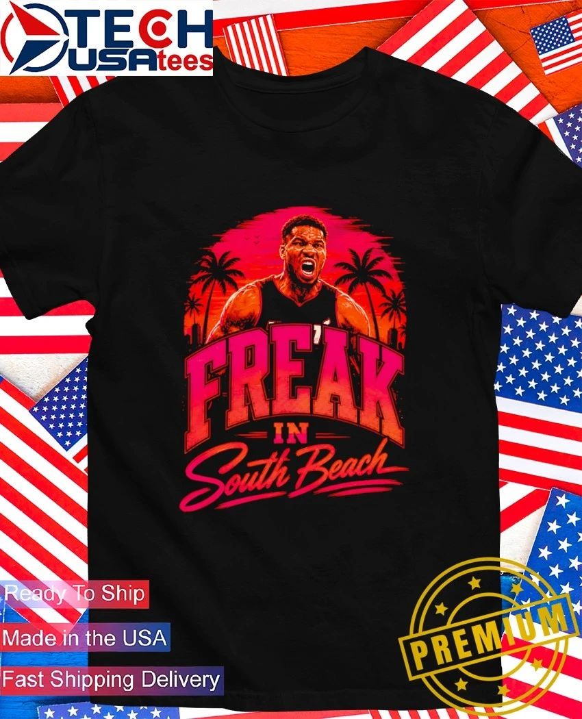 Giannis Antetokounmpo Freak in South Beach shirt