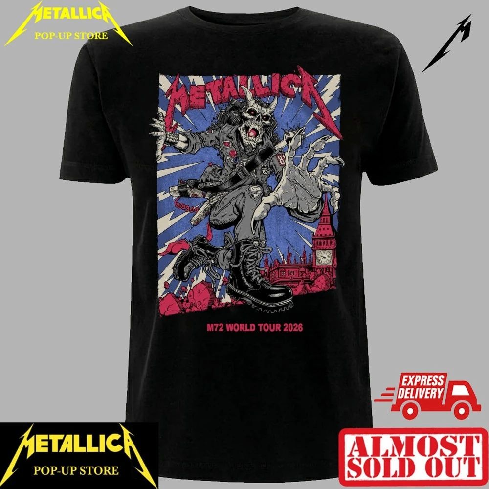 Authentic Metallica M72 London Stadium 2026 Concert T-Shirt – Limited Stock