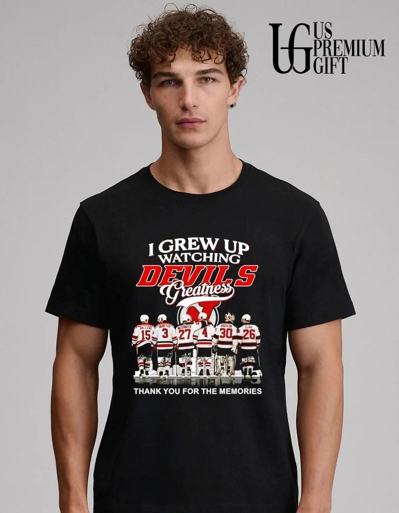 I grew up watching New Jersey Devils Legends Thank You For The Memories 2026 graphic shirt
