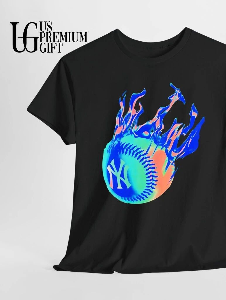 New York Yankees Major League Baseball flaming Baseball shirt