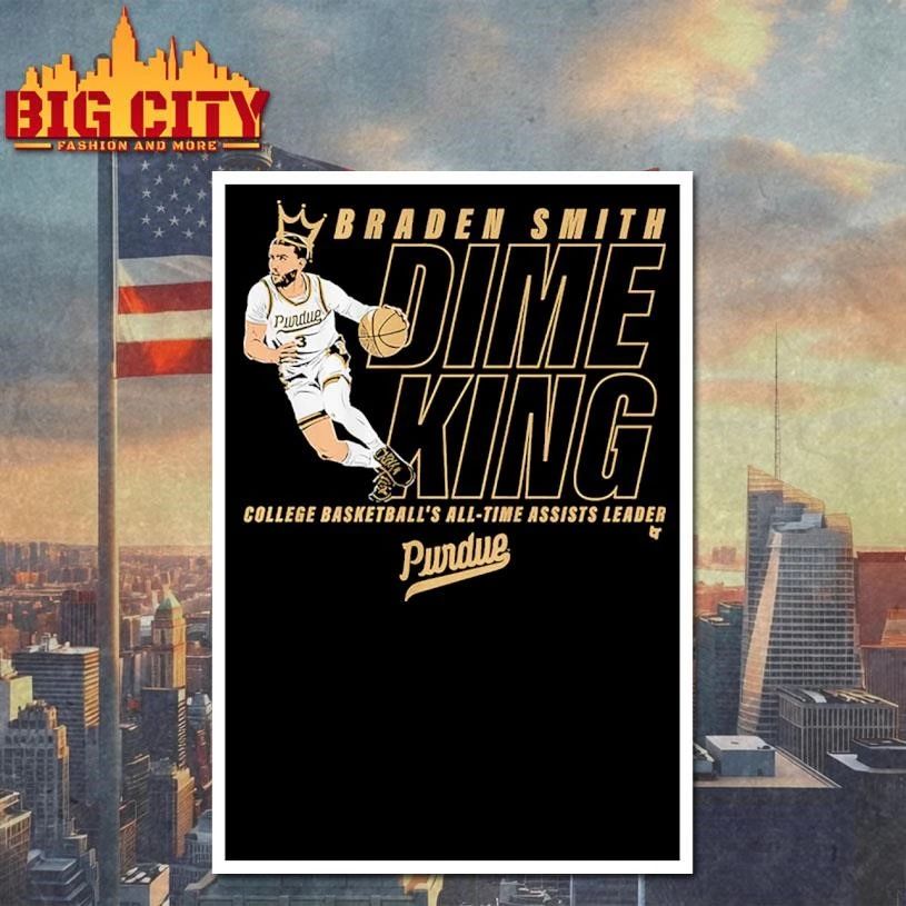 Braden Smith All-Time Assists Record King Has Crowned Shirt