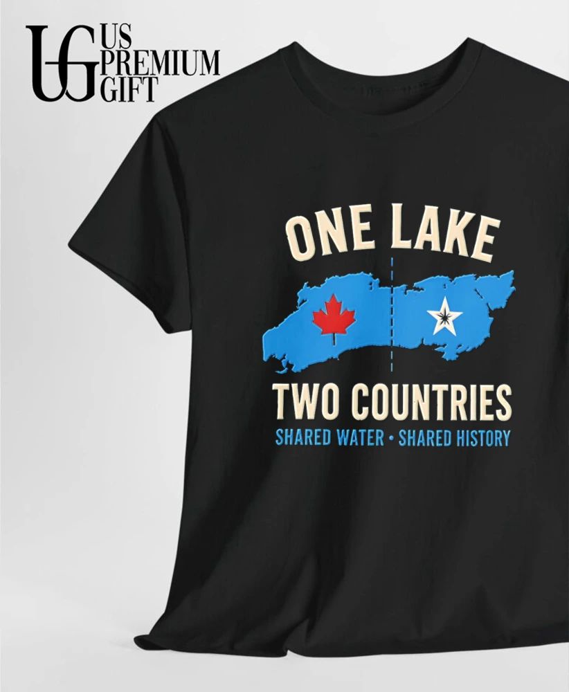 One Lake two countries shared water shared history shirt