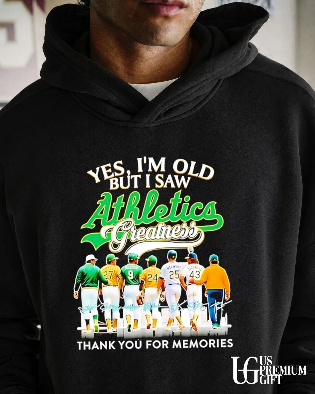 Oakland Athletics hockey yes I’m old but I saw Athletics Greatness thank you for the memories signature shirt