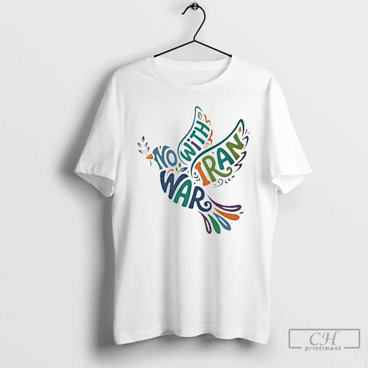 Classic No War With Iran Peace Dove