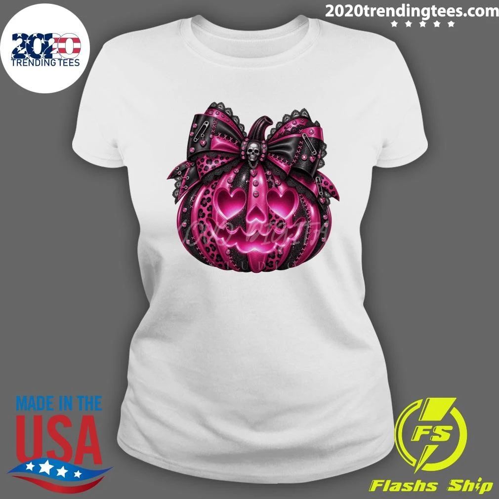 Neon Pumpkin Spooky Dark Autumn Halloween Shirt