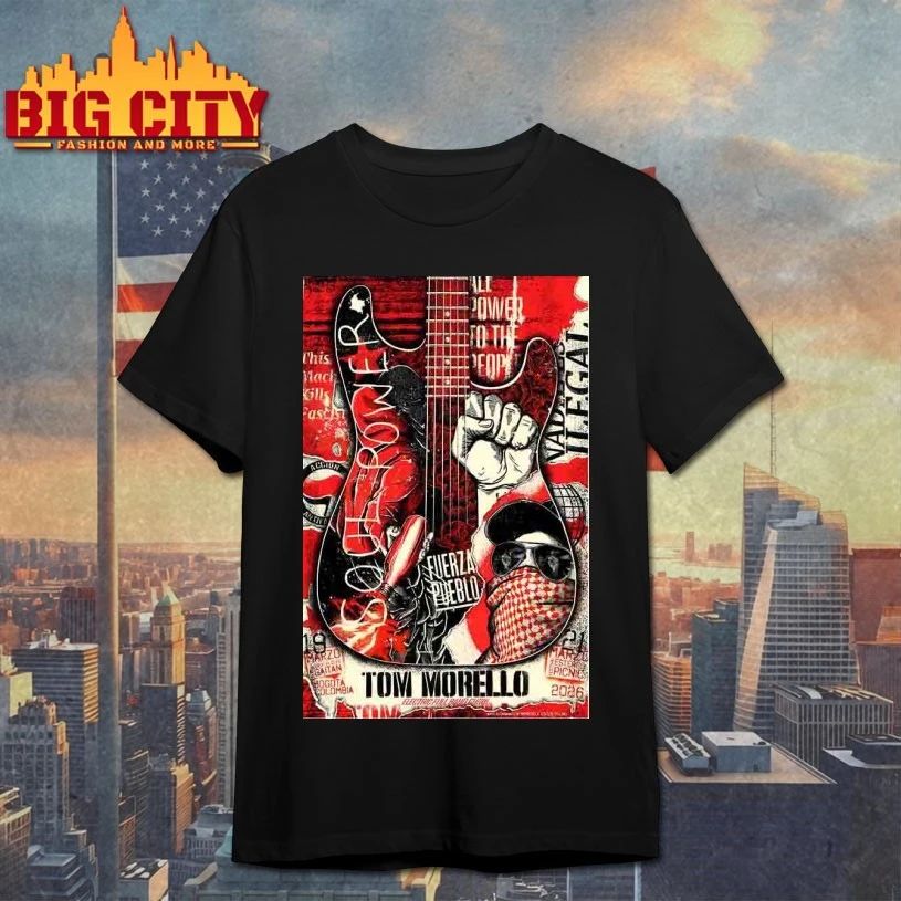 Tom Morello Tour In Bogota, Colombia 3-19-2026 Poster T-shirt