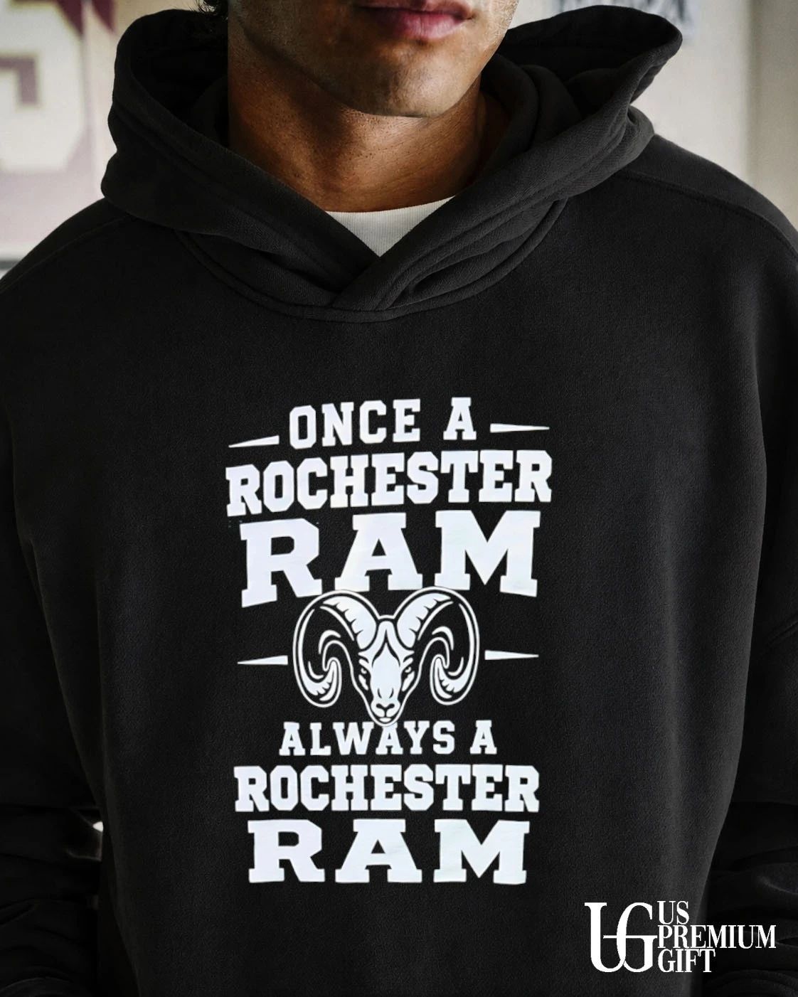 Once a Rochester Ram Always a Rochester Ram logo shirt